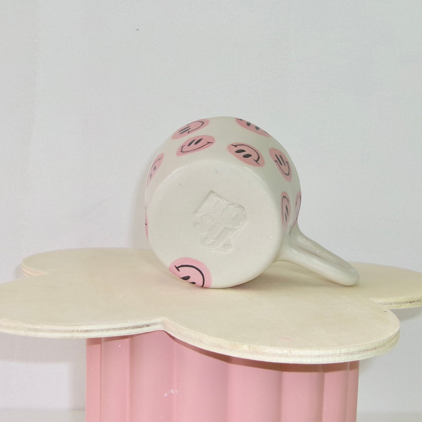 Pink Smiley Mug