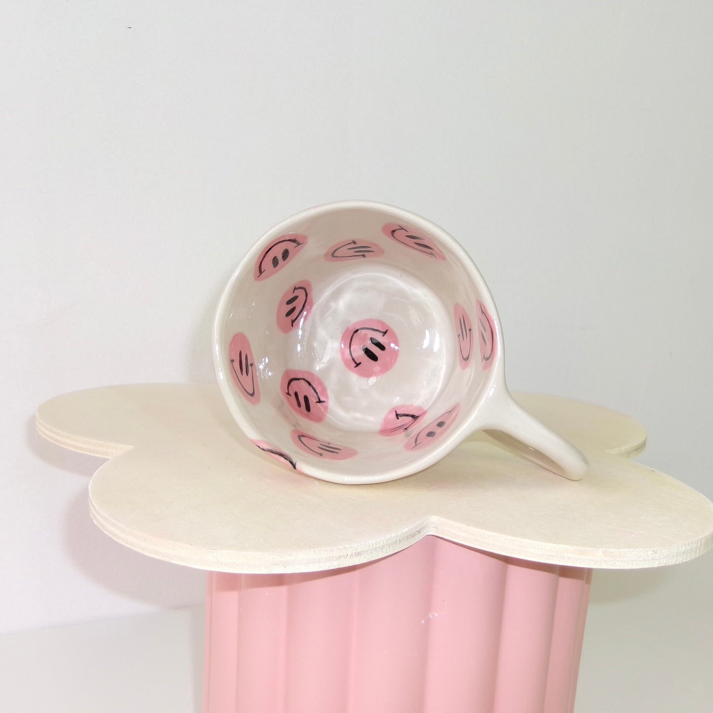 Pink Smiley Mug