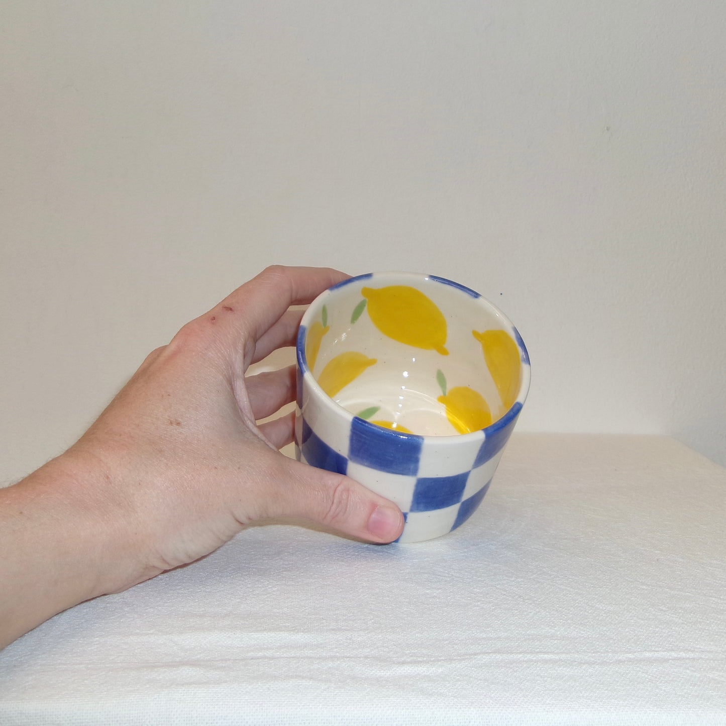 Checkered Lemon Cup