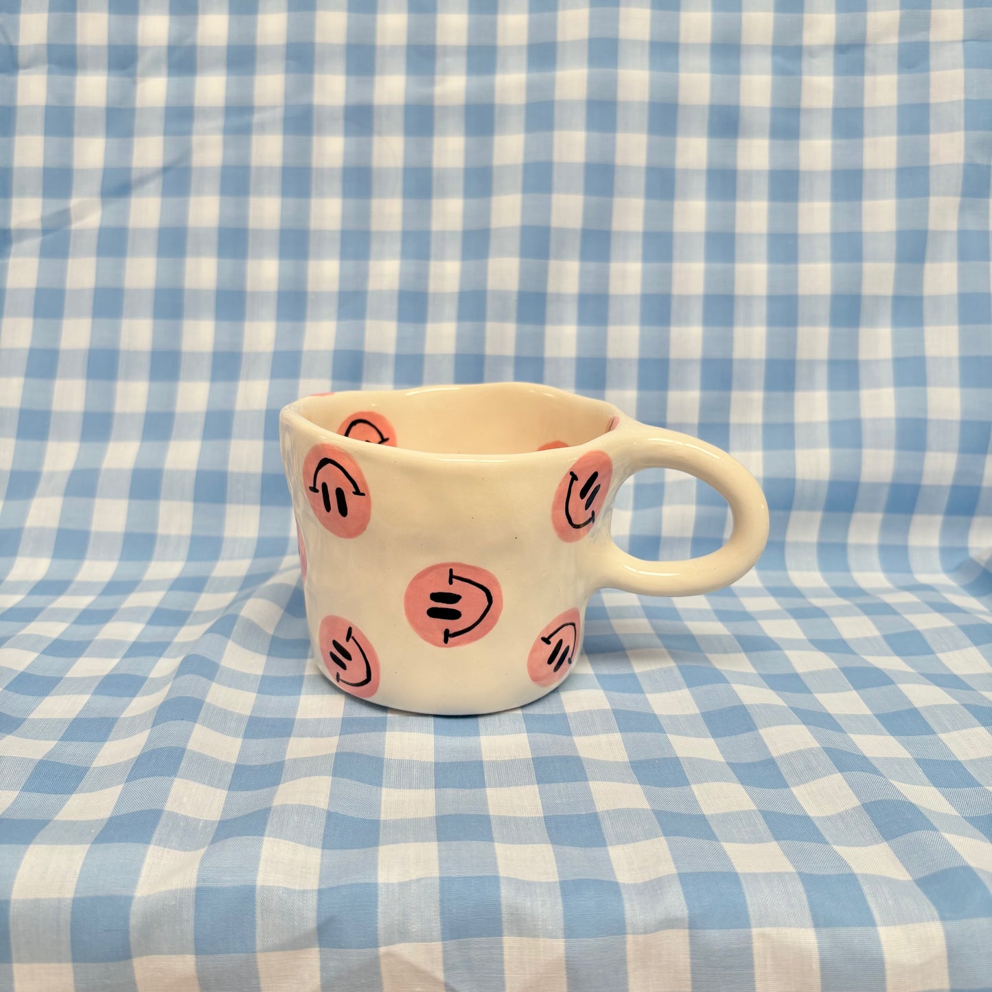 Pink Smiley Mug