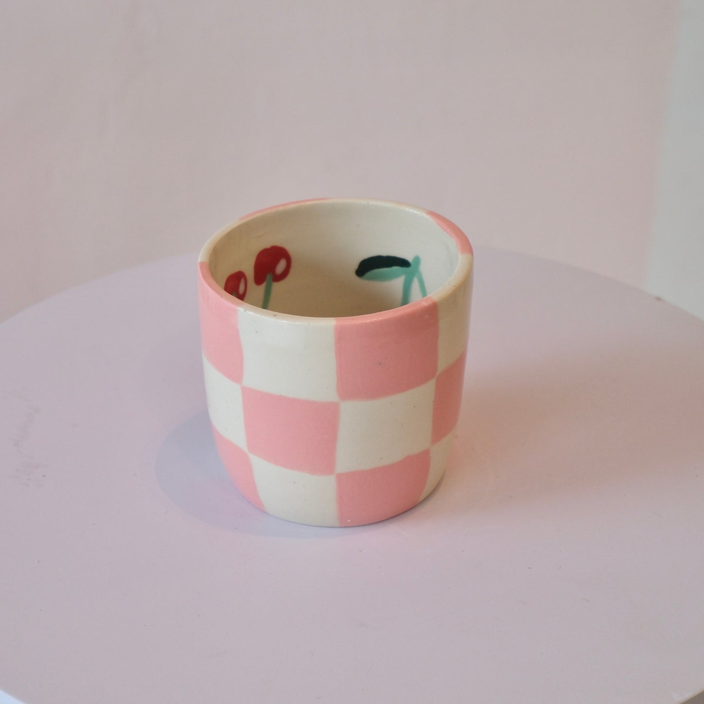 Checkered Cherry Tumbler
