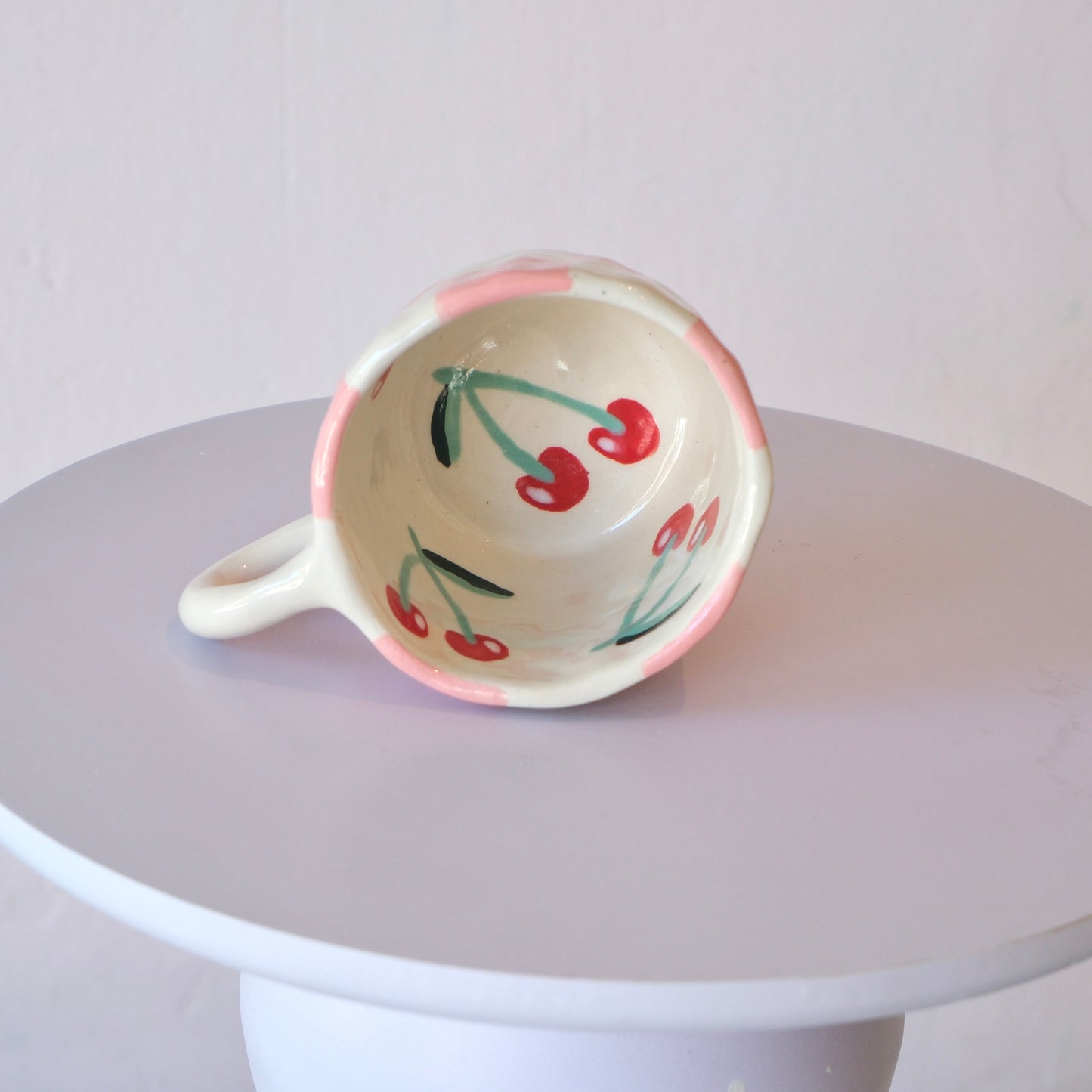 Checkered Cherry Mug - Large