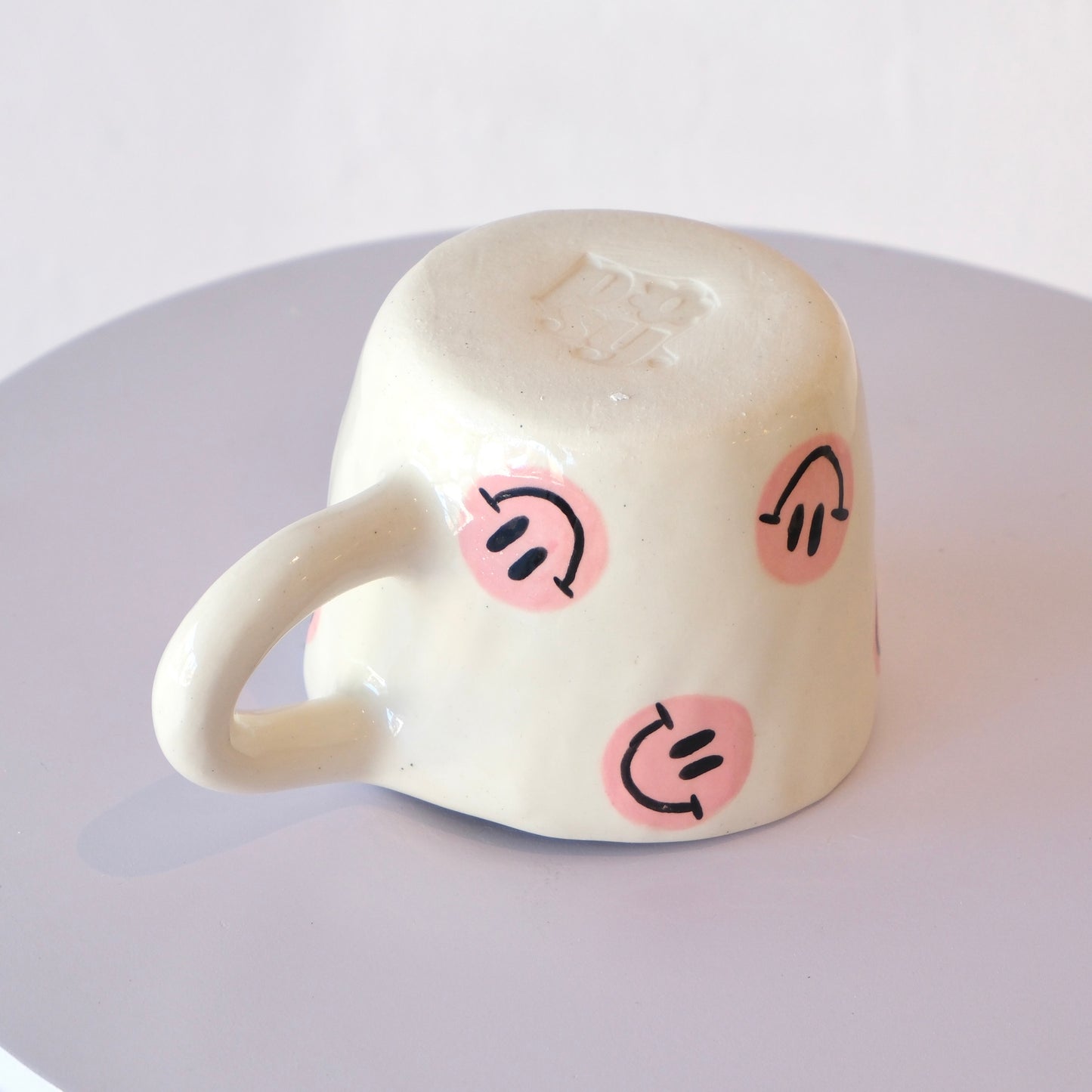 Pink Smiley Mug - Large