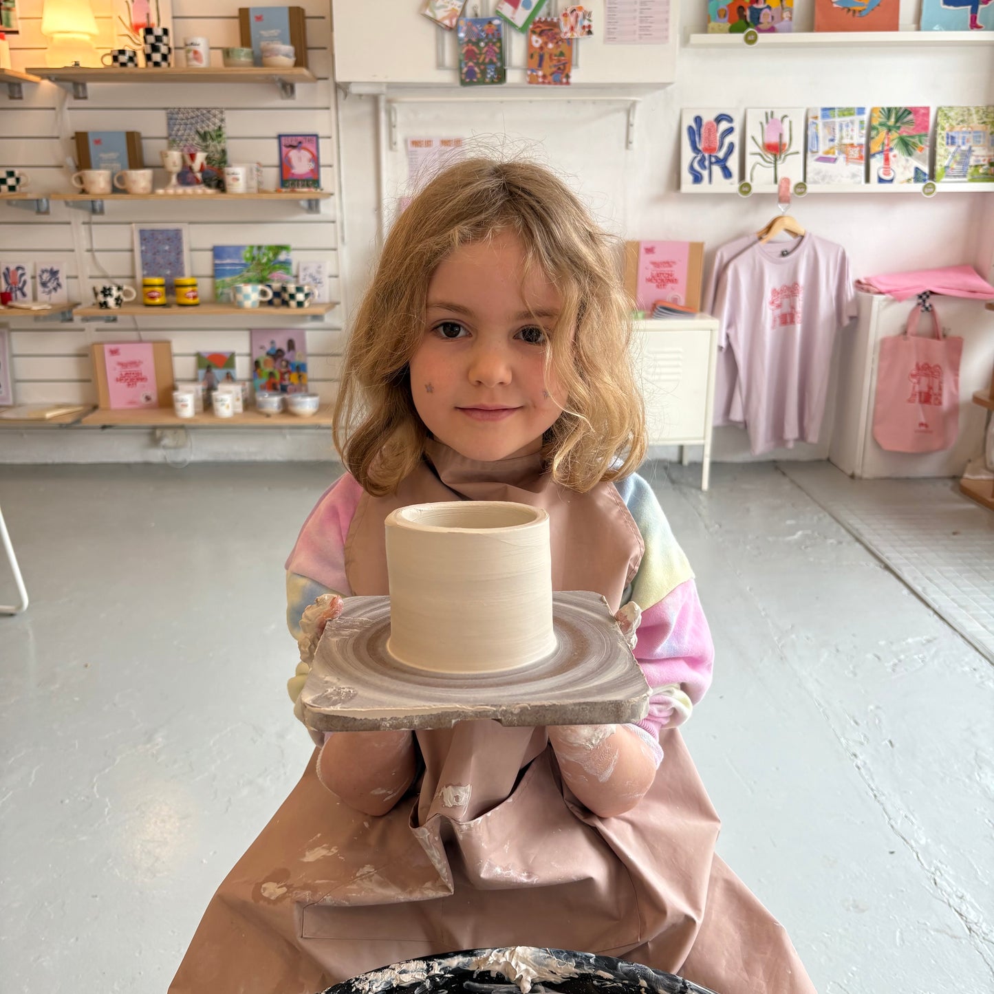 Mini Potters - Wheel Throwing & Pottery Painting