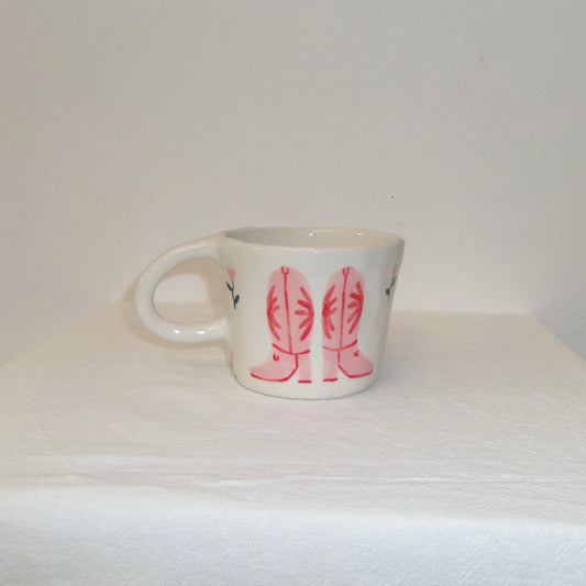 Pink Howdy Boots Mug