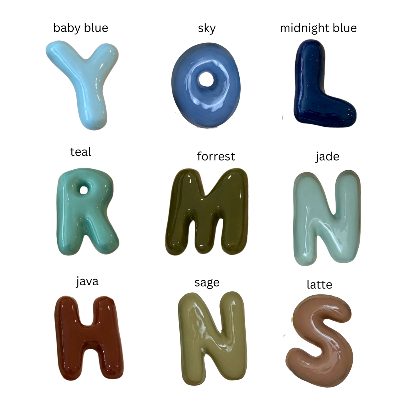 Custom Ceramic Wall Letters