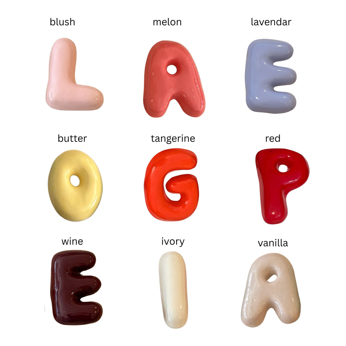 Custom Ceramic Wall Letters