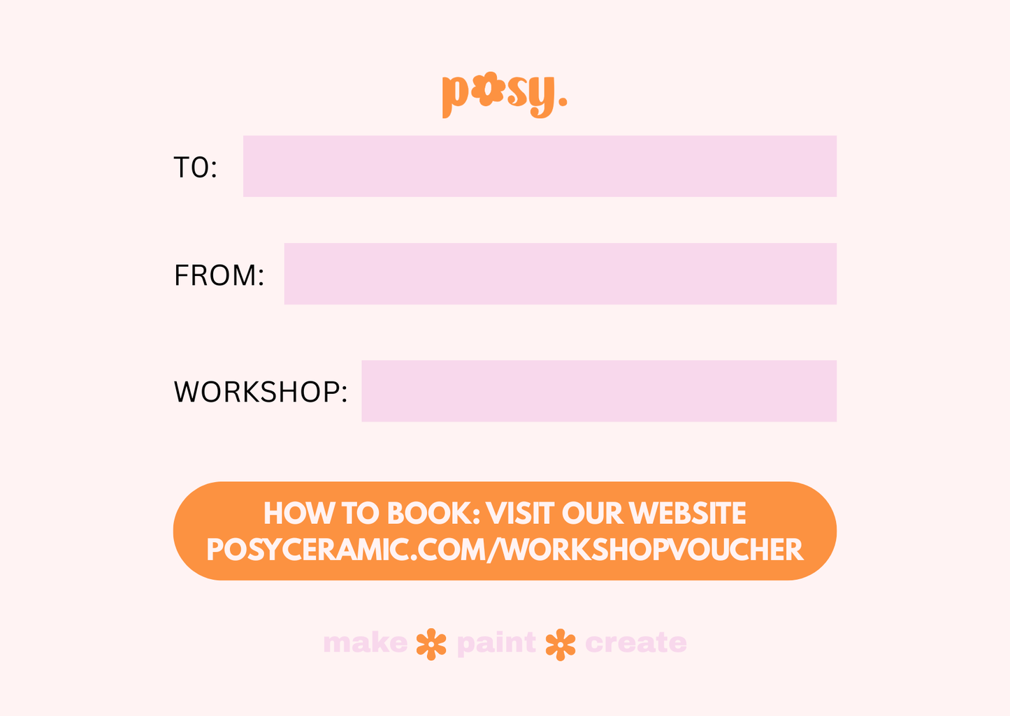 Workshop Gift Voucher