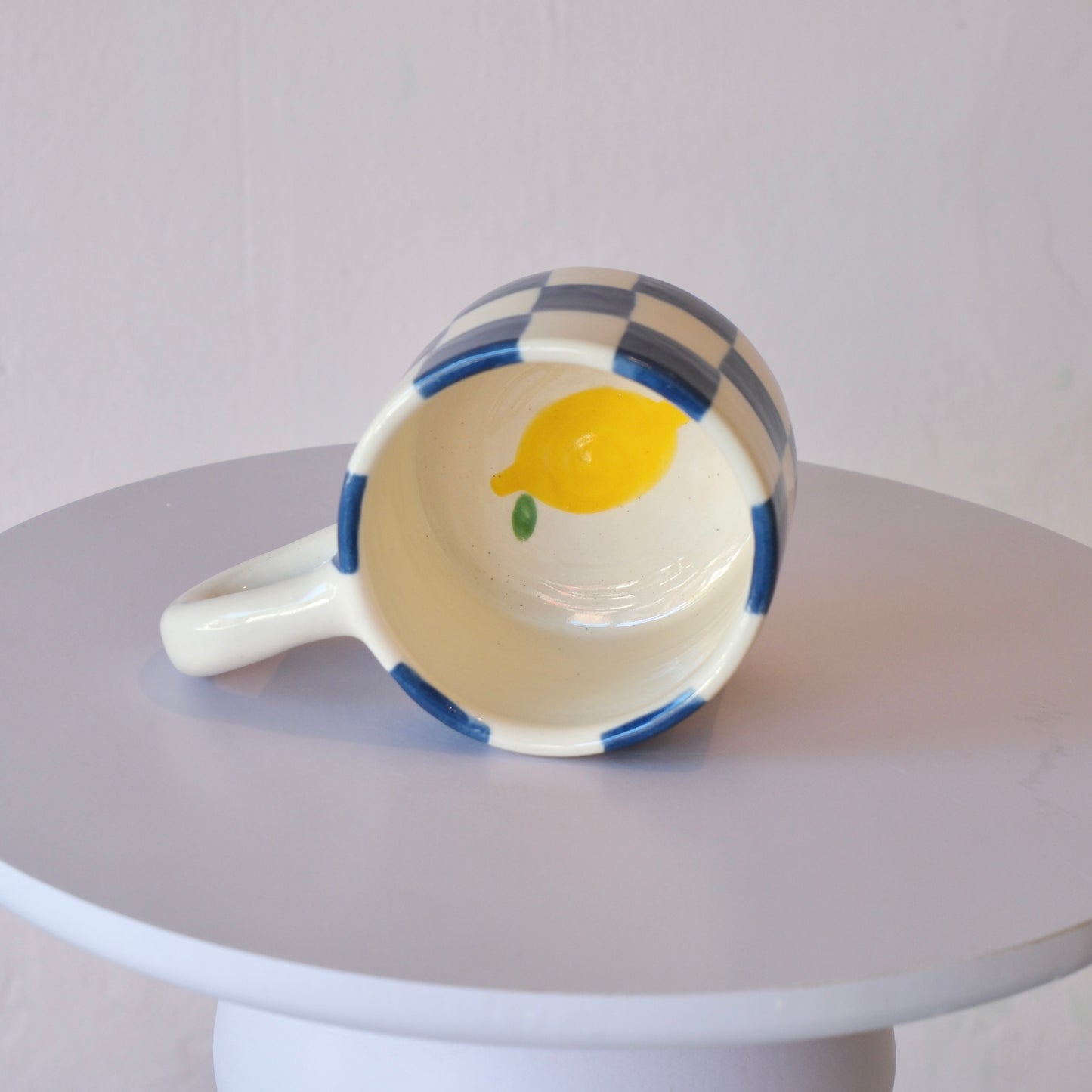 Checkered Lemon Cup