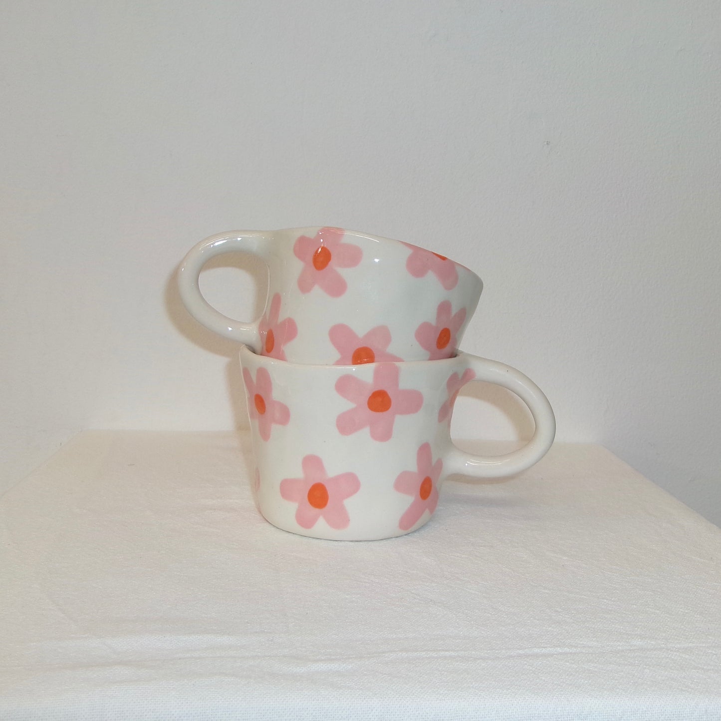 Pink Groovy Flower Classic Mug