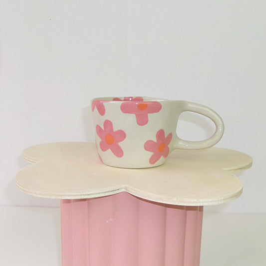 Pink Groovy Flower Classic Mug