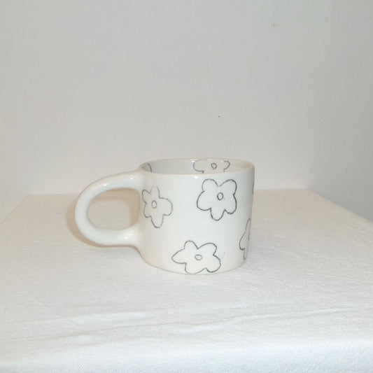 Scribble Groovy Flower Mug