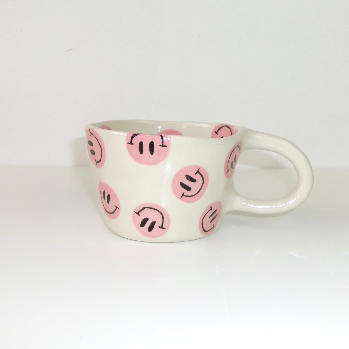 Pink Smiley Mug
