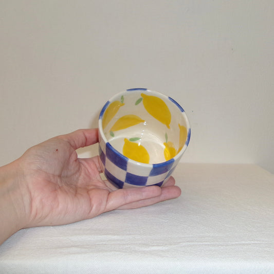 Checkered Lemon Cup