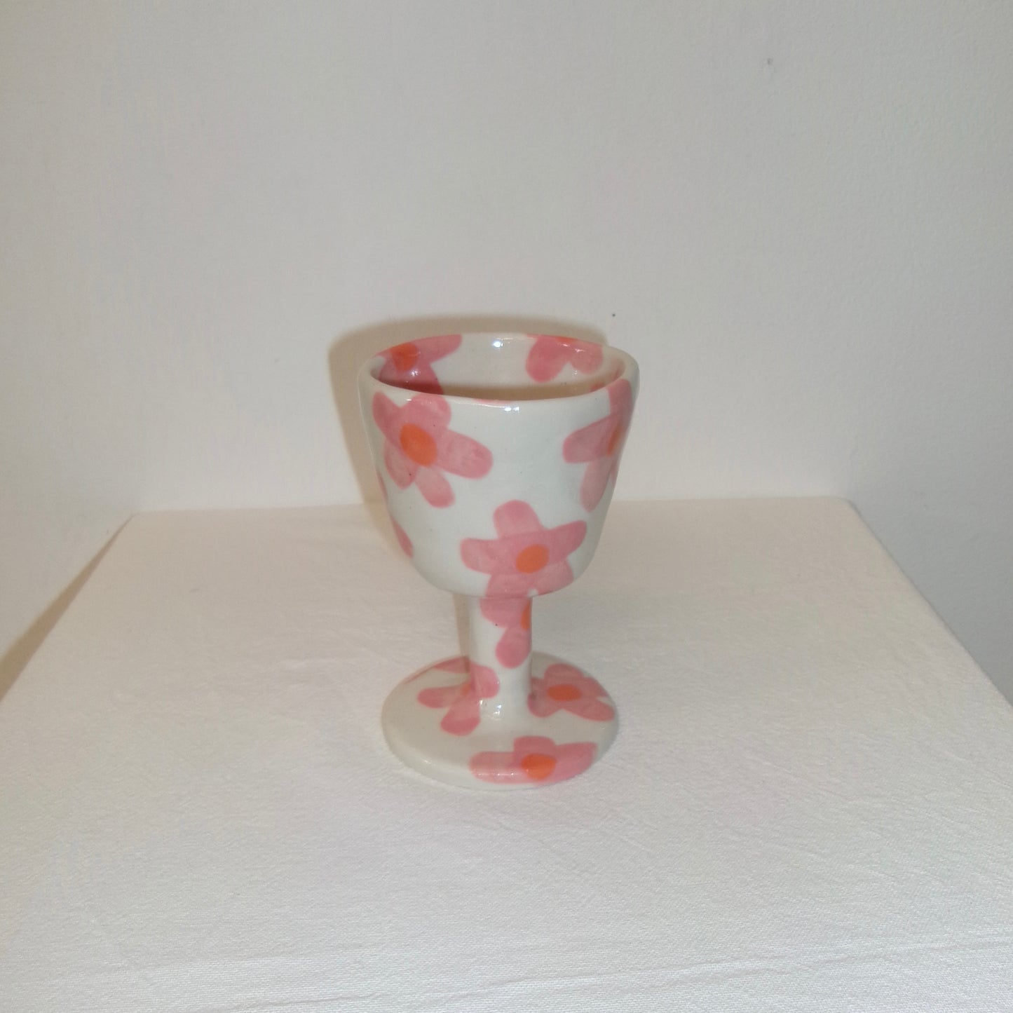 Pink Groovy Flower Goblet