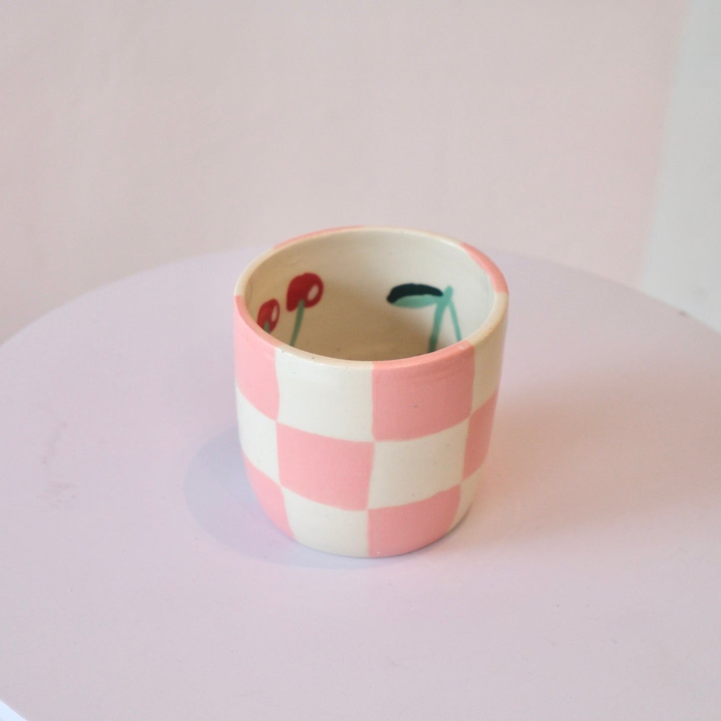 Checkered Cherry Tumbler