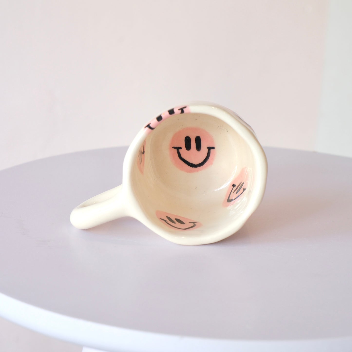 Pink Smiley Mug - Espresso