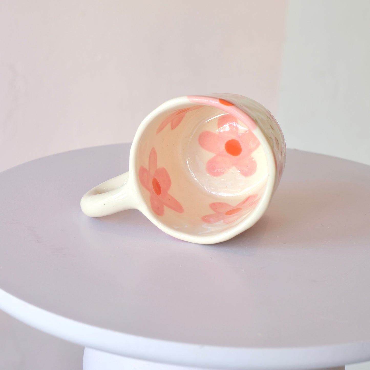 Pink Posy Mug - Medium