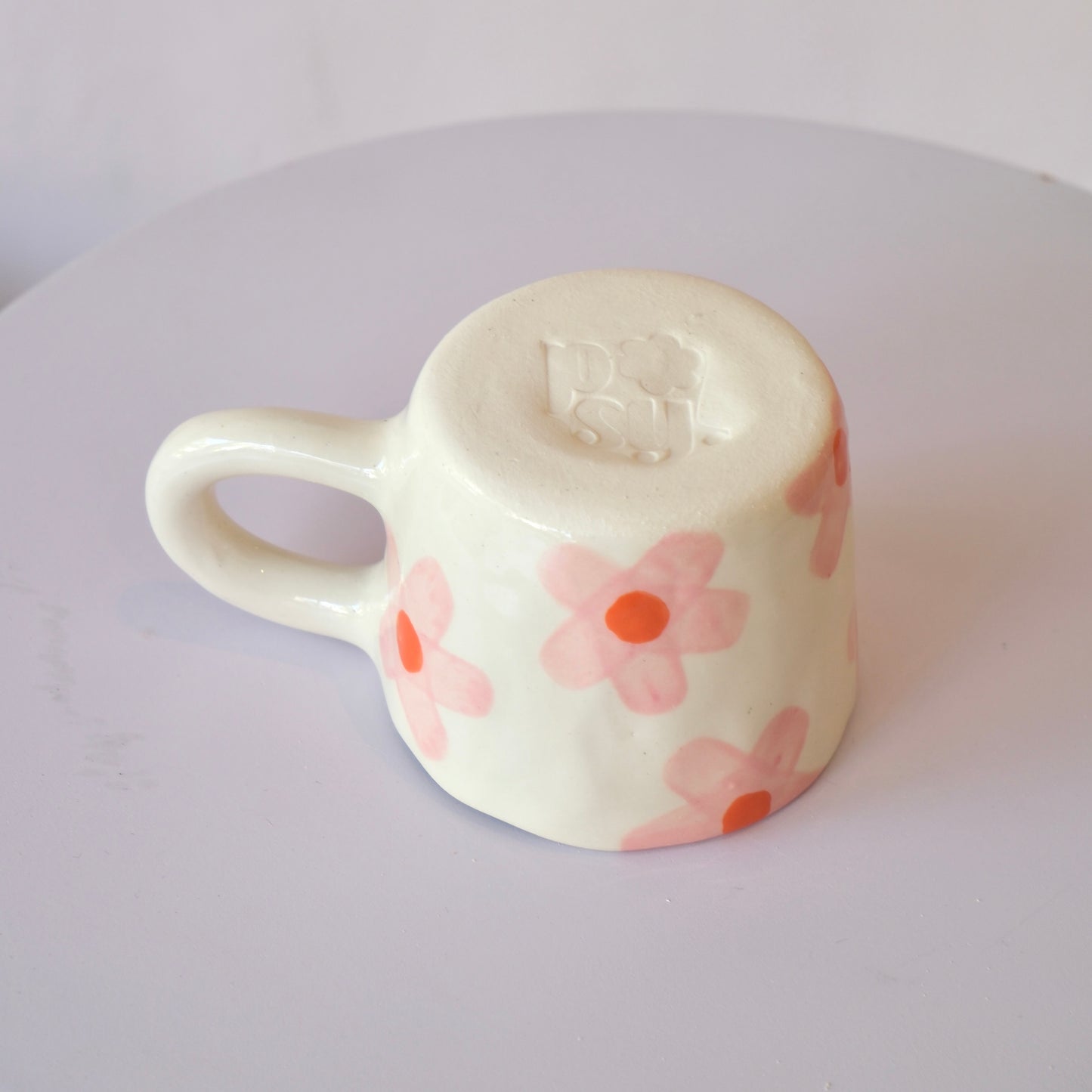 Pink Posy Mug - Medium