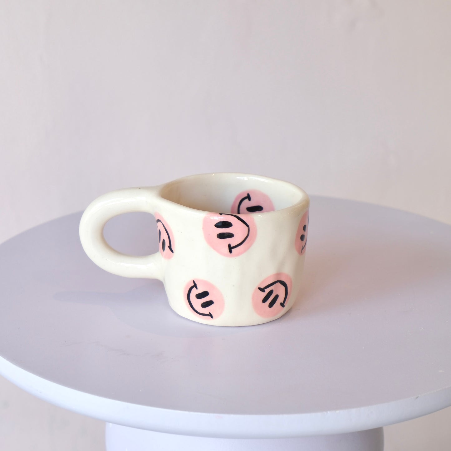 Pink Smiley Mug - Medium