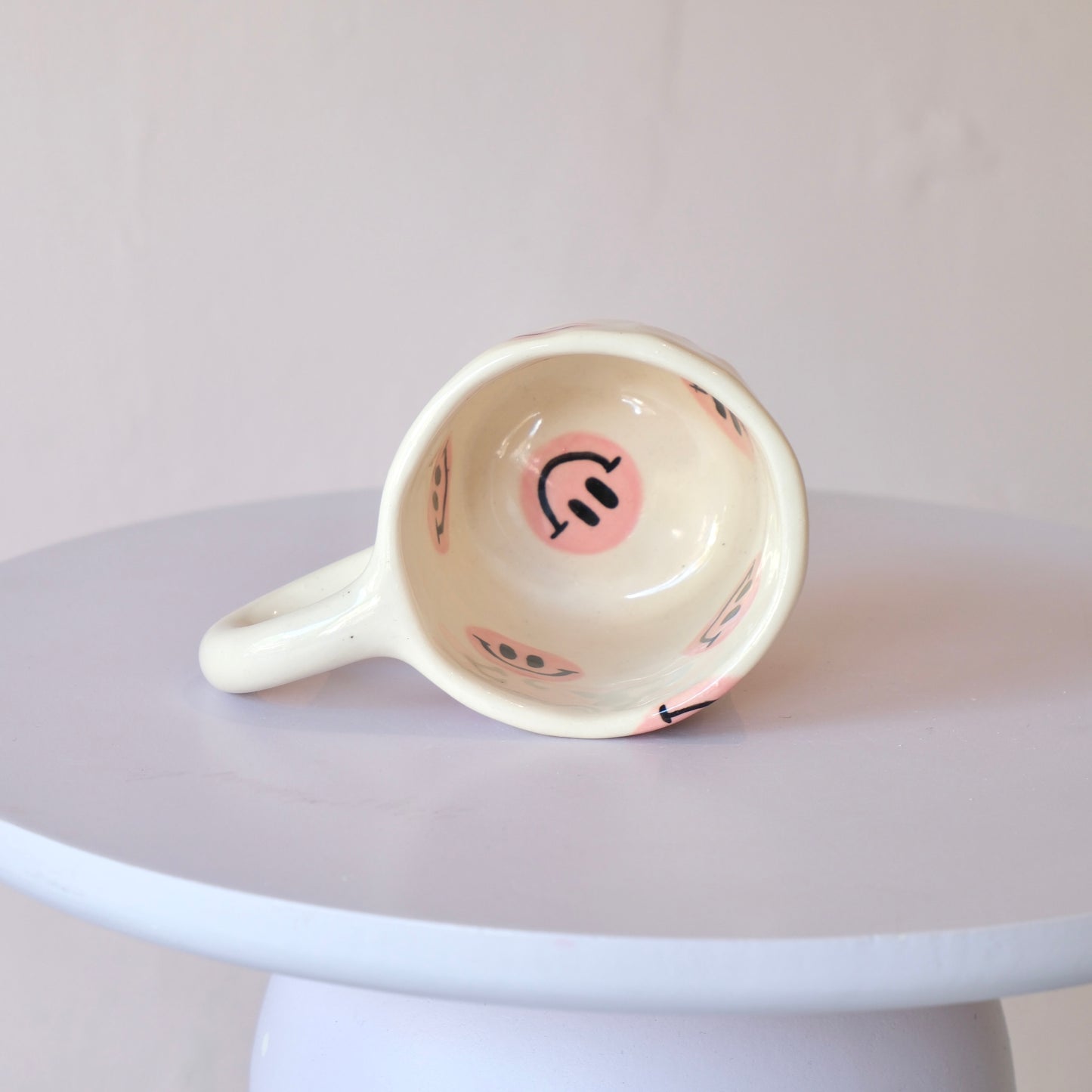 Pink Smiley Mug - Medium