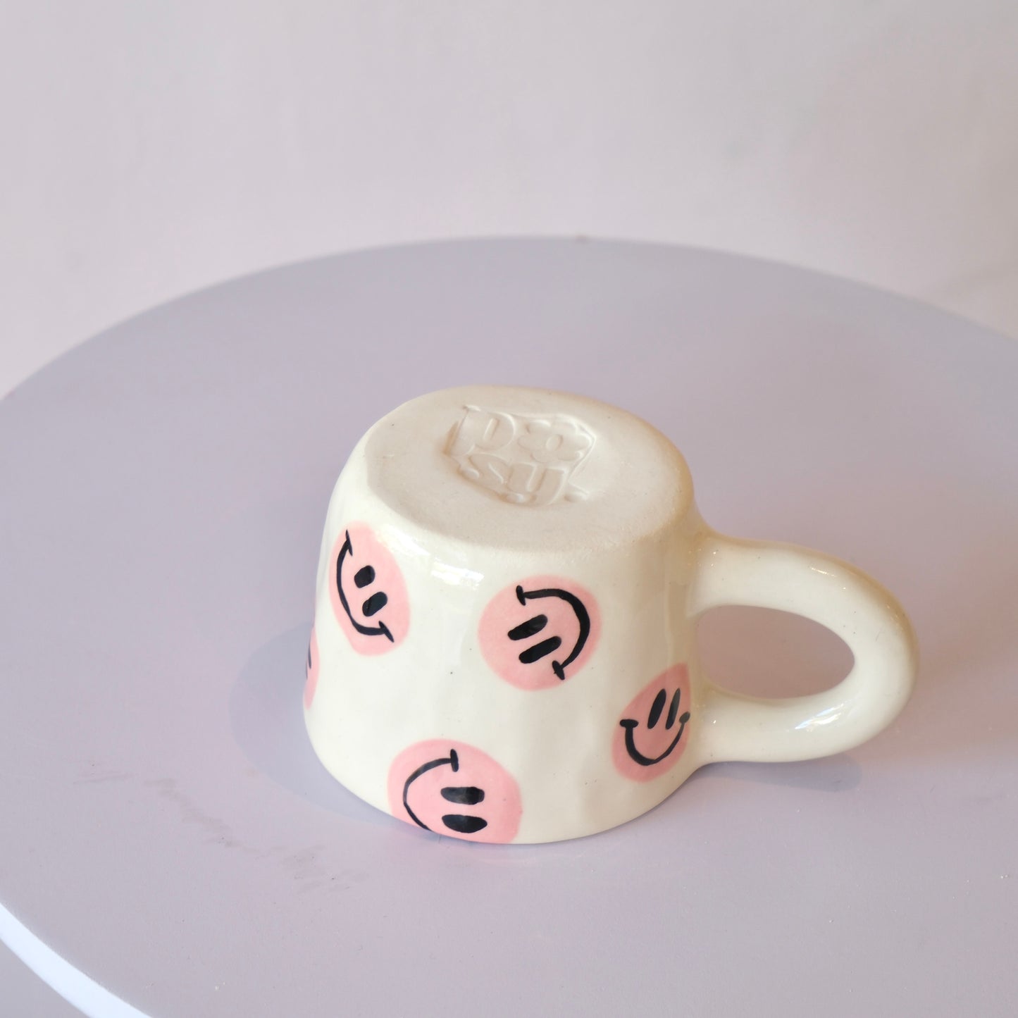 Pink Smiley Mug - Medium