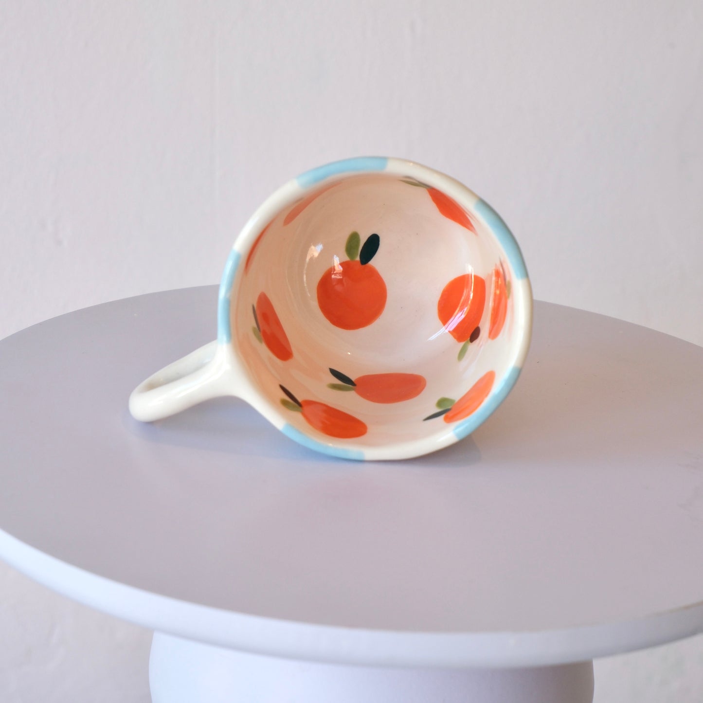 Checkered Oranges Mug - Large