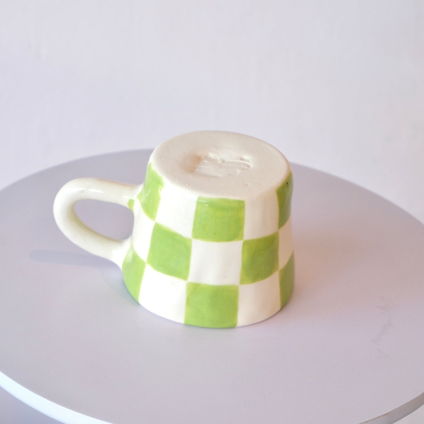 Checkered Posy Mug