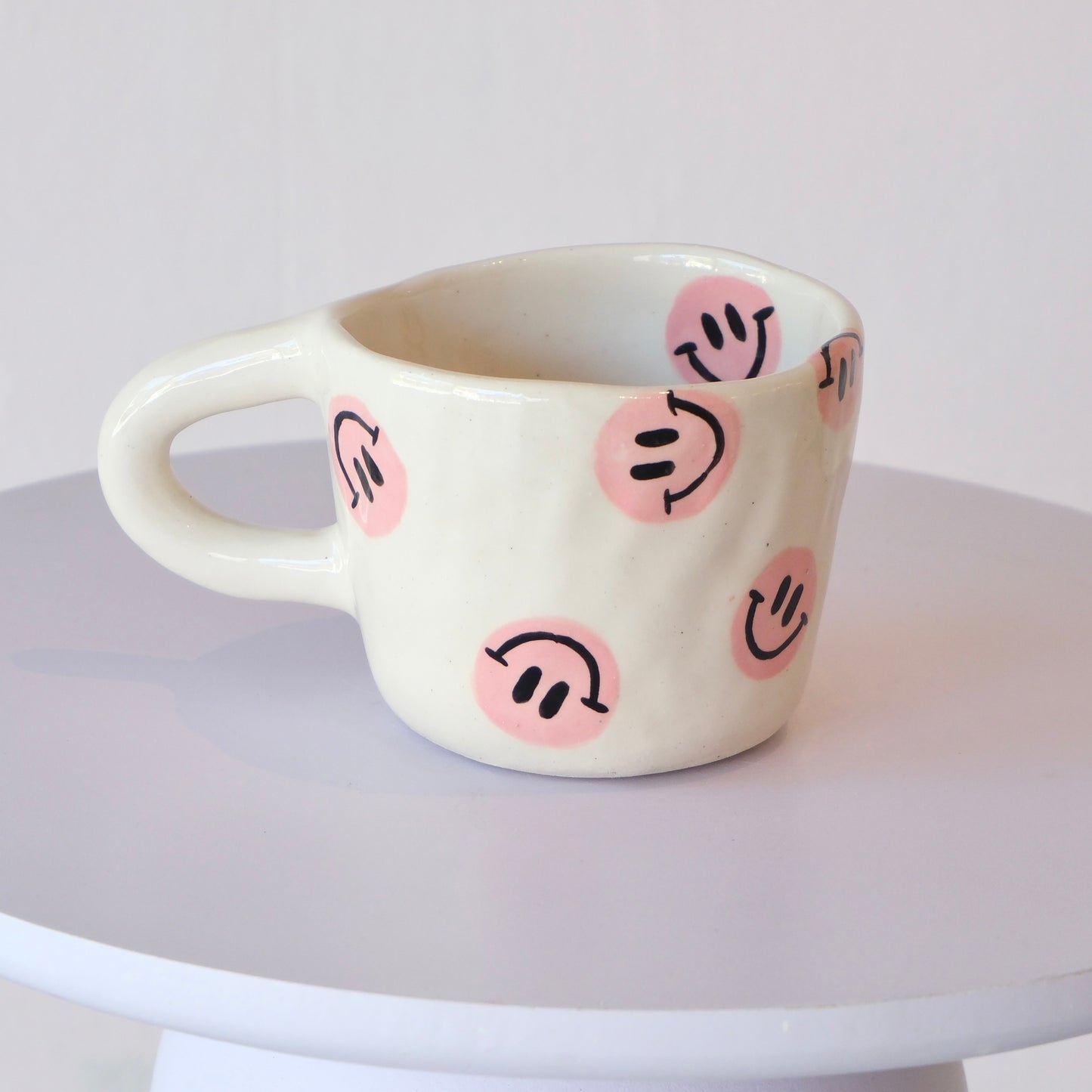 Pink Smiley Mug - Large
