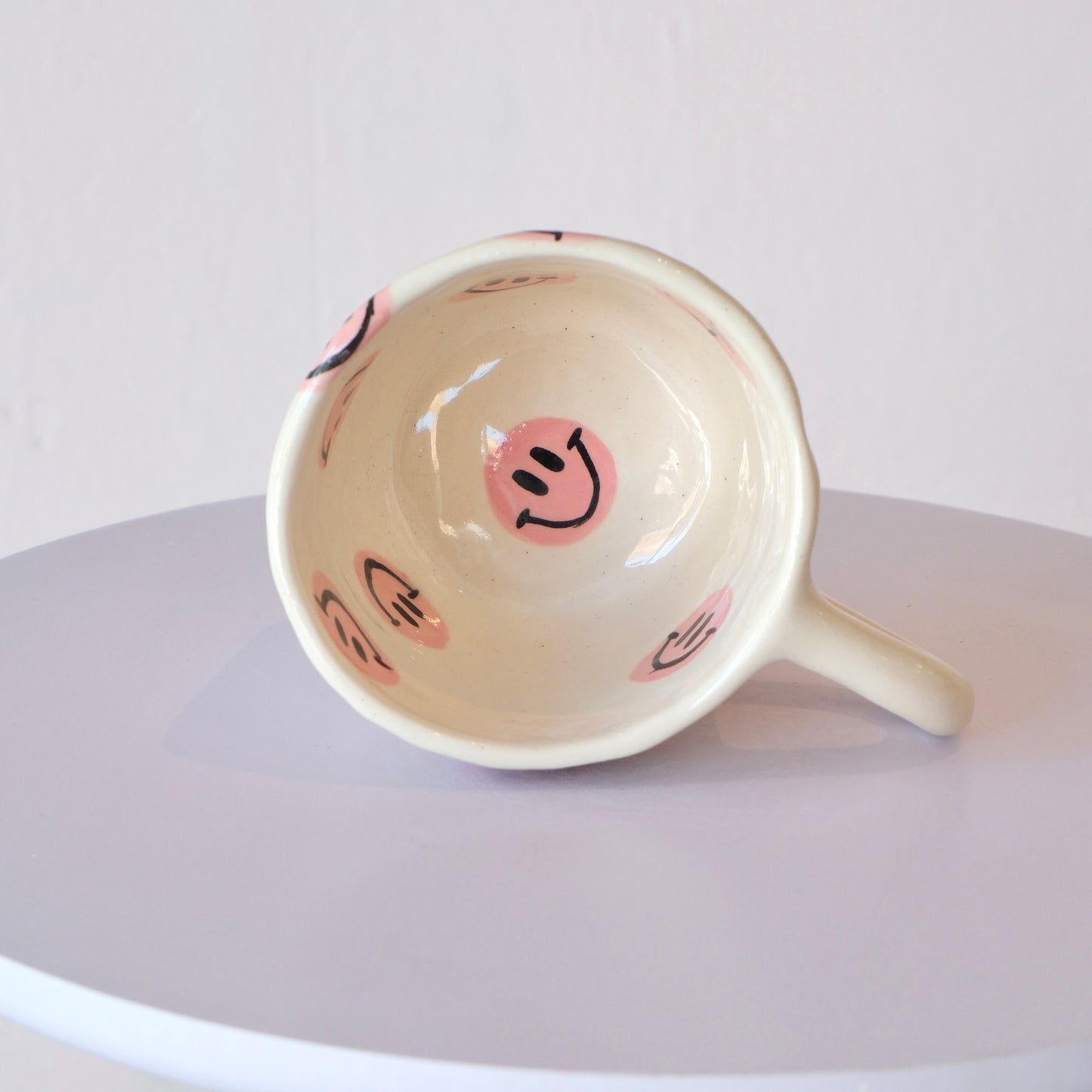 Pink Smiley Mug - Large