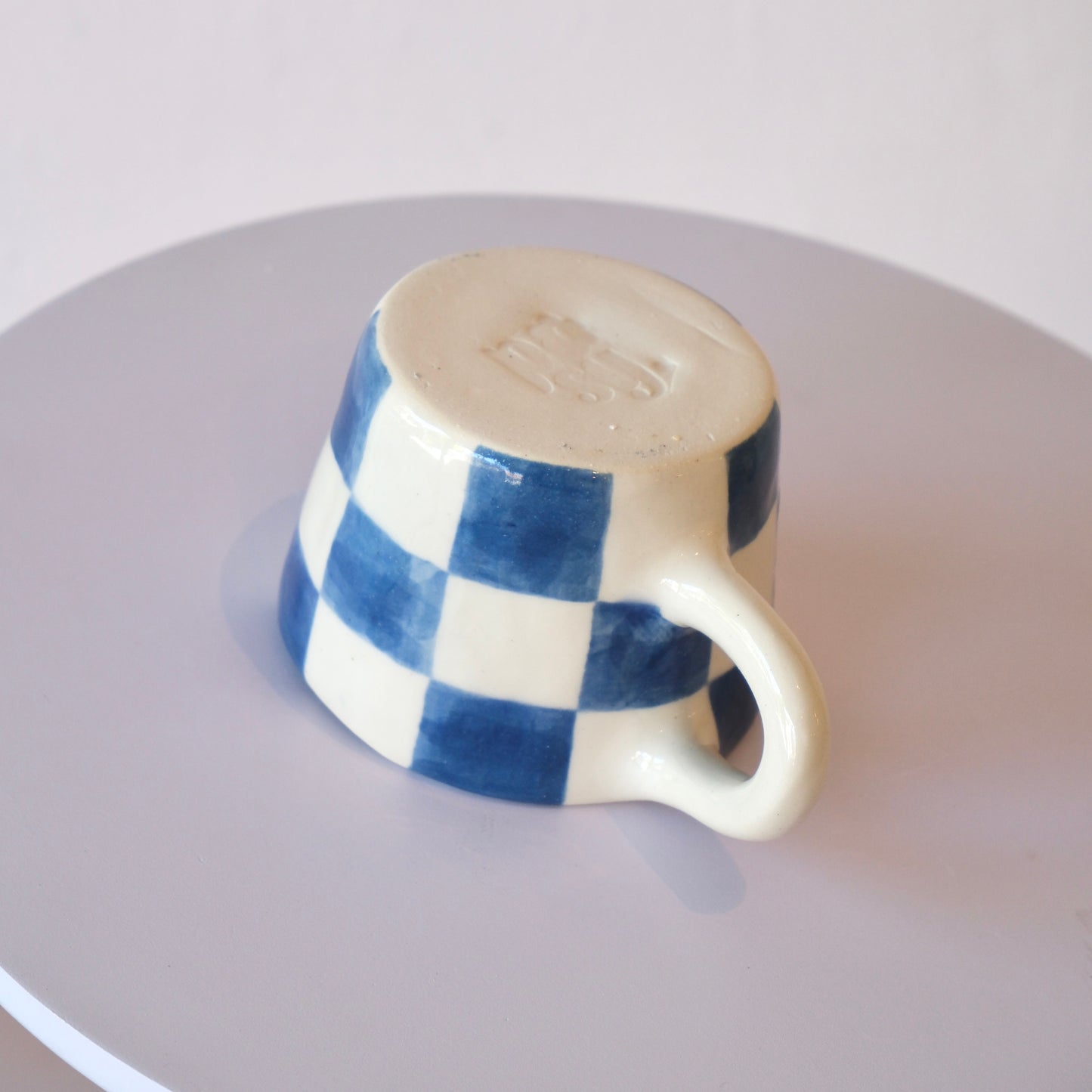 Checkered Lemon Mug - Large