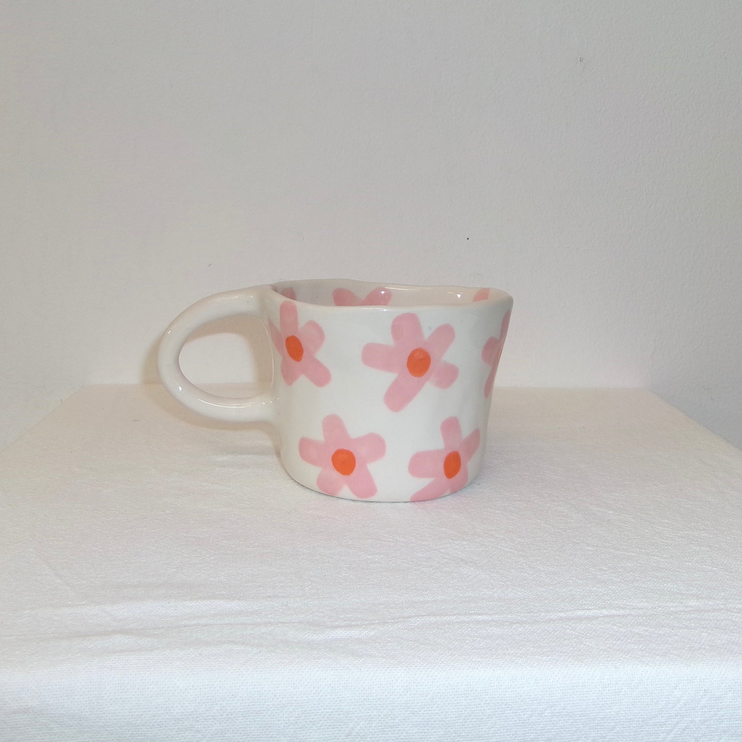 Pink Groovy Flower Classic Mug