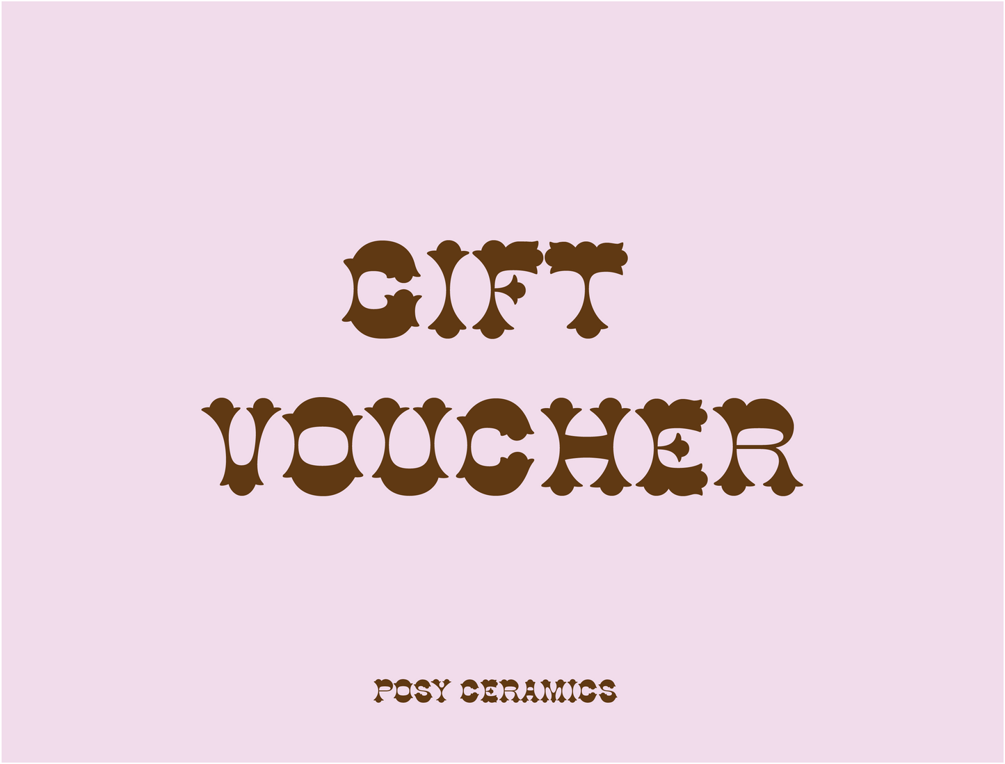 Workshop Gift Voucher